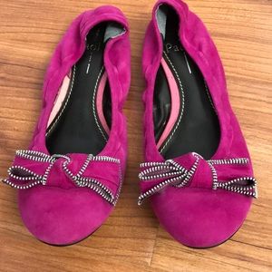 Paolo Linea Suede Ballet Flats